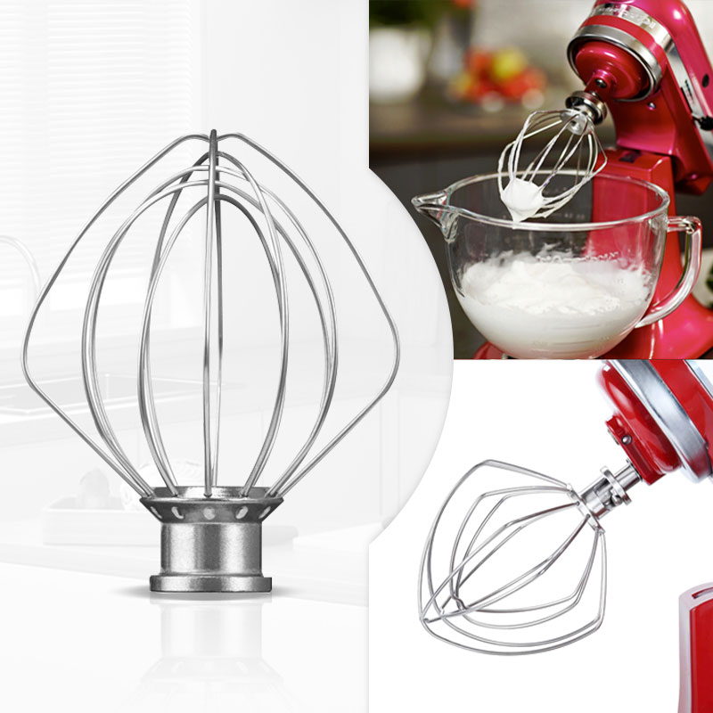 Kitchenaid Mixer Hand Mixer - Edelstahl-Drahtschneebesen Elektrisches Mixer-Zubehör für KitchenAid K45WW