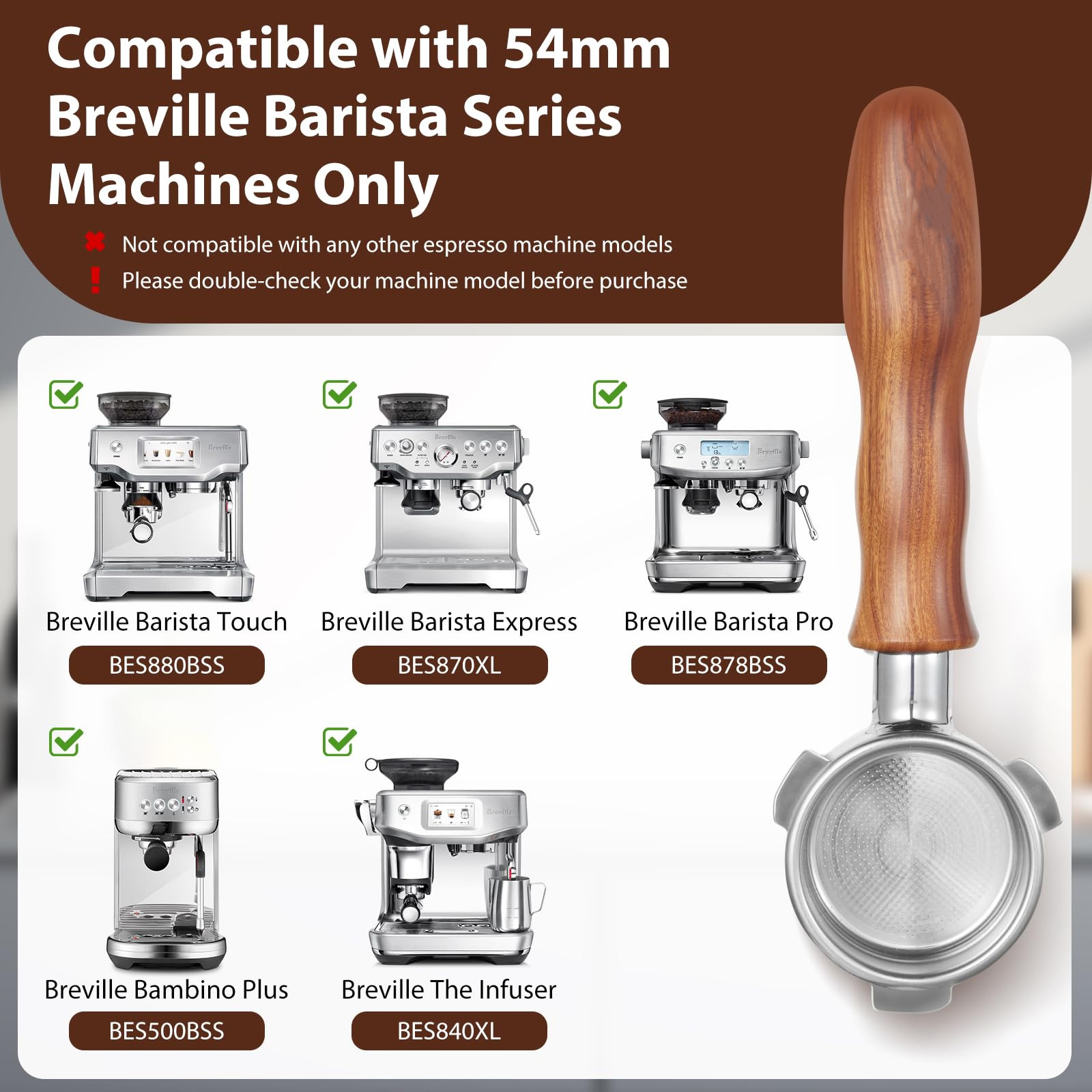54mm Bodenloser Siebträger mit – Breville Espresso Barista Touch Bewertung und Preis