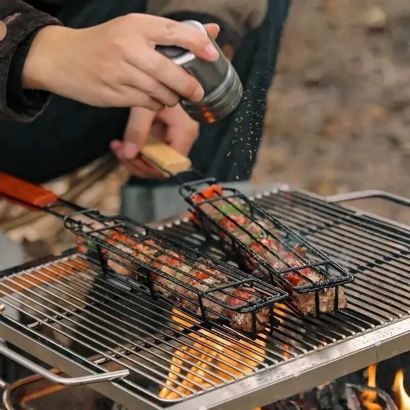Grillkorb mit Holzgriff, tragb – Corn Dog Stick Bewertung und Preis