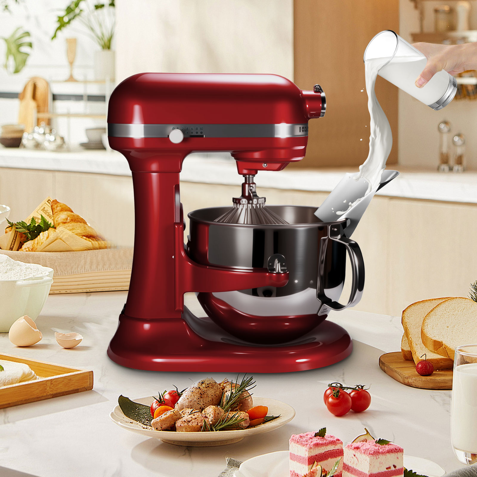 1 Stück Edelstahl-Kippschutz f – Kitchenaid Mixer Hand Mixer Bewertung und Preis